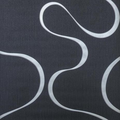 Papel de Parede Importado Vinílico Geométrico Preto com Ondas Cinzas - Ideale papéis Menor preço em Papel de Parede Importado Vinílico Geométrico Preto com Ondas Cinzas - Ideale papéis