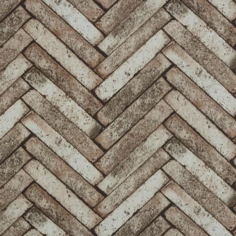 Menor preço em Papel de Parede Importado Vinílico Lavável Geométrico 3D Tijolos Ladrilhos Envelhecidos Rústico - Ideale papéis