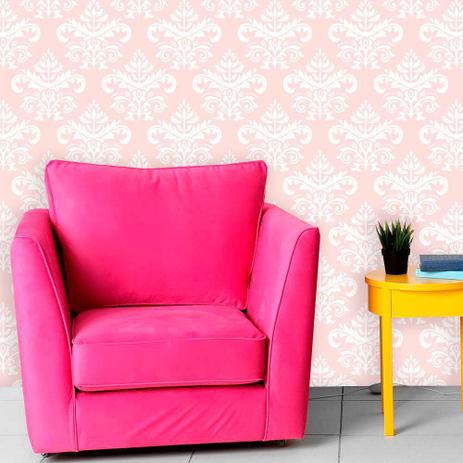 Papel de Parede Lavável Clássico Arabesco ca0044 Rosa - Final decor Menor preço em Papel de Parede Lavável Clássico Arabesco ca0044 Rosa - Final decor