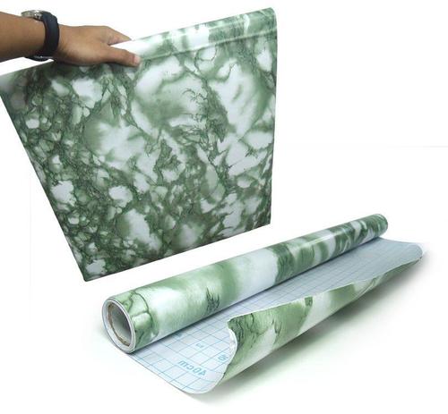 Papel de Parede Marmore Auto Adesivo Verde Vinilico Lavavel (bsl-42079-1-F) - Braslu é boa?