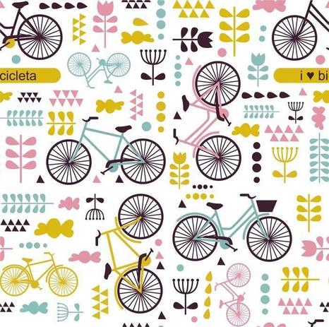 Papel de parede teen - I love Bicicle 300 x 59cm - X4adesivos Menor preço em Papel de parede teen - I love Bicicle 300 x 59cm - X4adesivos