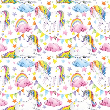 Papel de Parede Unicornio Arco Iris - Infantil 2,70x0,57m - Quartinhos Menor preço em Papel de Parede Unicornio Arco Iris - Infantil 2,70x0,57m - Quartinhos