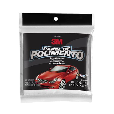 Papel de Polimento Automotivo 3M com 10 Folhas Menor preço em Papel de Polimento Automotivo 3M com 10 Folhas