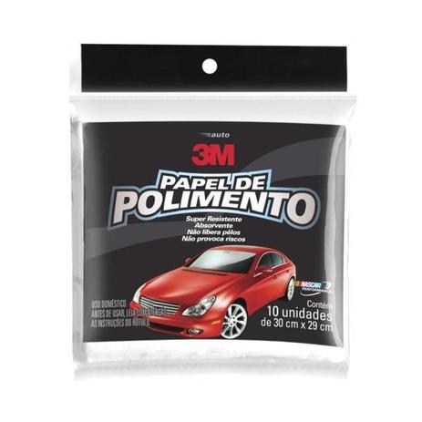 Papel de Polimento Super Resistente - 10 Unidades 3M Menor preço em Papel de Polimento Super Resistente - 10 Unidades 3M