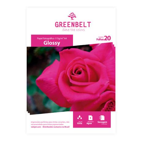 Papel Fotográfico A4 Glossy 115g Greenbelt 20 folhas é boa?