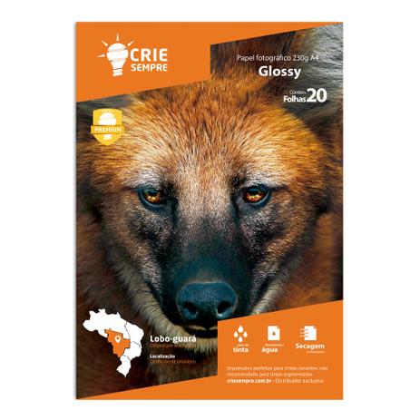 Papel Fotográfico A4 Glossy Brilhante 230g Crie Sempre 20 Folhas é boa?
