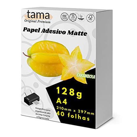 Papel Fotográfico Adesivo 128g A4 Matte Fosco 40 Folhas - Print Master Menor preço em Papel Fotográfico Adesivo 128g A4 Matte Fosco 40 Folhas - Print Master