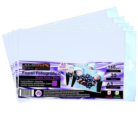 Papel Fotográfico Dupla Face 160g A3 297x420mm Marpax 200Fls é ruim? Papel Fotográfico Dupla Face 160g A3 297x420mm Marpax 200Fls é boa?