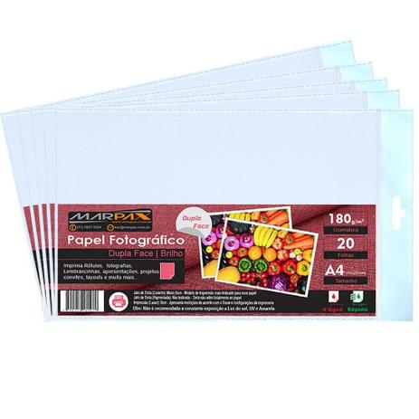 Papel Fotográfico Dupla Face 180g A4 210x297 Marpax 300Fls é boa?
