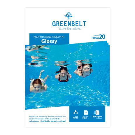 Papel Fotográfico Glossy A3 135g Greenbelt 20 Folhas Menor preço em Papel Fotográfico Glossy A3 135g Greenbelt 20 Folhas