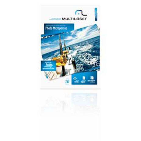 Papel Fotográfico Microporoso A4 260G/M2 C/ 10 Folhas - Branco - Pe018 - Multilaser Menor preço em Papel Fotográfico Microporoso A4 260G/M2 C/ 10 Folhas - Branco - Pe018 - Multilaser