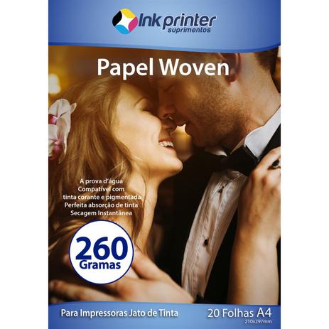 Papel Fotográfico Microporoso Semibrilho Woven A4 260gr - Inkprinter Menor preço em Papel Fotográfico Microporoso Semibrilho Woven A4 260gr - Inkprinter
