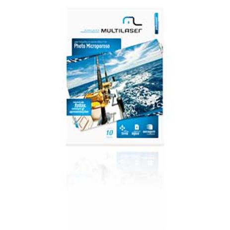 Papel Fotográfico Multilaser Microporoso A4 260g/m2 COM 10 Folhas - Branco Menor preço em Papel Fotográfico Multilaser Microporoso A4 260g/m2 COM 10 Folhas - Branco