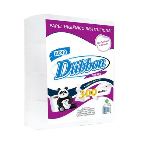 Papel Higiênico Dubbon Branco Rolão Institucional 300 M c/ 8 Unidades Menor preço em Papel Higiênico Dubbon Branco Rolão Institucional 300 M c/ 8 Unidades