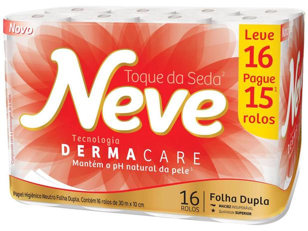 Papel Higiênico Folha Dupla Neve Toque de Seda - 16 Rolos 30m é boa?