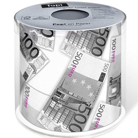 Papel Higiênico Macio Folha Tripla Decorado Notas de Euro - Lojas carol hu Menor preço em Papel Higiênico Macio Folha Tripla Decorado Notas de Euro - Lojas carol hu