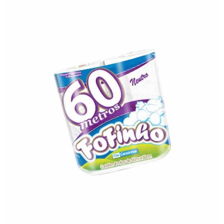 Papel higienico neutro fofinho rl com 60m / 04un / canoinhas Menor preço em Papel higienico neutro fofinho rl com 60m / 04un / canoinhas