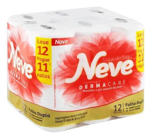 Papel Higiênico Neve Toque De Seda Leve 12 Pague 11 Menor preço em Papel Higiênico Neve Toque De Seda Leve 12 Pague 11