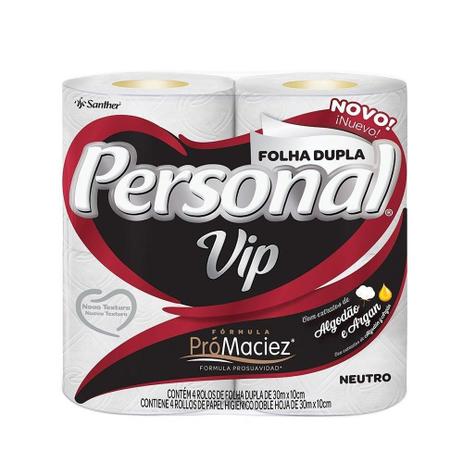 Papel Higiênico Personal Folha Dupla VIP Neutro 30m - 16 Embalagens c/ 4 Unidades é boa?