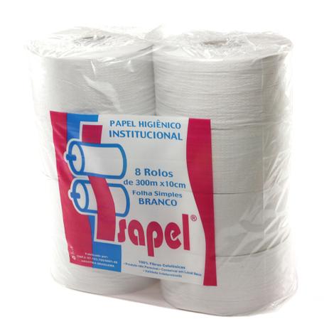 Papel Higiênico Rolão Branco Folha Simples Fardo com 8 Rolos Isapel Menor preço em Papel Higiênico Rolão Branco Folha Simples Fardo com 8 Rolos Isapel