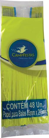 Papel para Bala Amarelo 90X220MM 1 Franja 48F Campfestas é boa?
