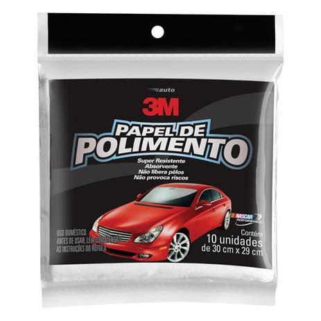 Papel para Polimento 10 Folhas 3M - Combo clicksound Menor preço em Papel para Polimento 10 Folhas 3M - Combo clicksound