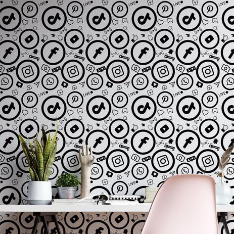 Papel Parede Adesivo Rede Sociais Facebook Instagram Youtube Gf Casa Decor Papel De Parede Magazine Luiza Com papel sua casa antiga fica como nova. papel parede adesivo rede sociais