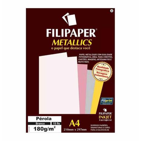 Featured image of post Papel Perolado Branco 100 unidades 5 ma os com 20 unidades dimens o