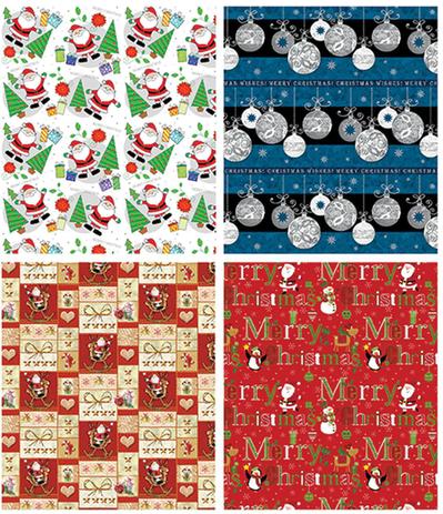 Papel Presente Natal 48X66CM. PN199/206 Couche - Cristina Menor preço em Papel Presente Natal 48X66CM. PN199/206 Couche - Cristina