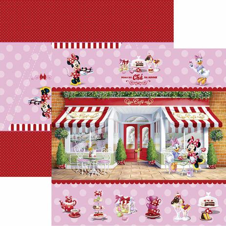Papel Scrapbook Dupla Face 30,5x30,5cm Hora do Chá com a Minnie 1 Cenário e Bandeirolas SDFD-124 - Toke e Crie Menor preço em Papel Scrapbook Dupla Face 30,5x30,5cm Hora do Chá com a Minnie 1 Cenário e Bandeirolas SDFD-124 - Toke e Crie