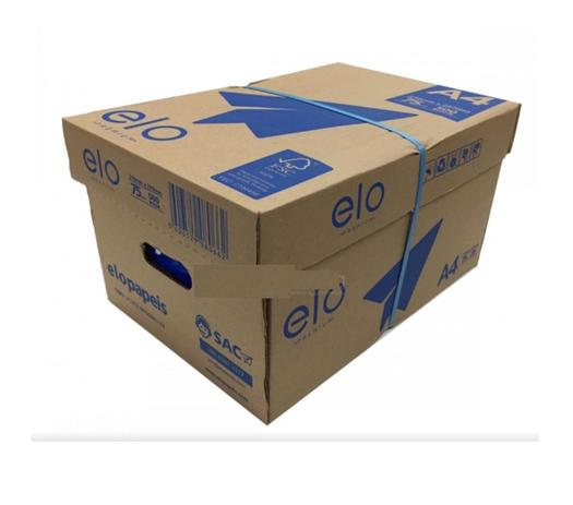 Papel Sulfite A4 210x297mm 75Gr Caixa c/ 10 pacotes de 500 Folhas - Elo Menor preço em Papel Sulfite A4 210x297mm 75Gr Caixa c/ 10 pacotes de 500 Folhas - Elo