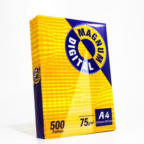 Papel Sulfite A4 500F 75g 210x297mm Branco Magnum - Suzano Menor preço em Papel Sulfite A4 500F 75g 210x297mm Branco Magnum - Suzano