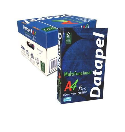 Papel Sulfite A4 75g Branco (210x297mm) Caixa com 10 Pacotes - 5.000 Folhas - DATAPEL Menor preço em Papel Sulfite A4 75g Branco (210x297mm) Caixa com 10 Pacotes - 5.000 Folhas - DATAPEL