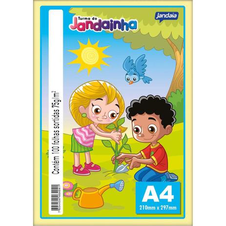 Papel Sulfite A4 Colorido Jandainha 75G. 4CORES 100FLS. - Jandaia Menor preço em Papel Sulfite A4 Colorido Jandainha 75G. 4CORES 100FLS. - Jandaia