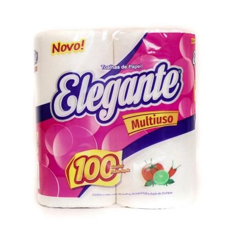 Papel Toalha Elegante 2 Rolos 100% Celulose Ótima Absorção Menor preço em Papel Toalha Elegante 2 Rolos 100% Celulose Ótima Absorção
