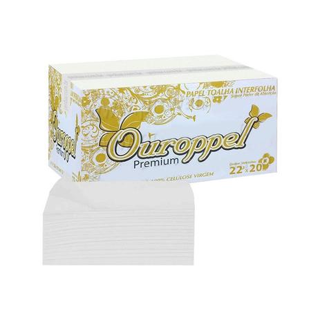 Papel Toalha Interfolha Ouroppel Branco 100 Celulose 2 Dobras 22,5 cm x 20 cm c/ 4.800 Unidades Menor preço em Papel Toalha Interfolha Ouroppel Branco 100 Celulose 2 Dobras 22,5 cm x 20 cm c/ 4.800 Unidades