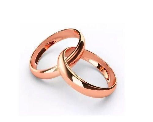 Par Aliança 4mm Banhada Ouro Rose Casamento Noivado - Margo bonita é boa?