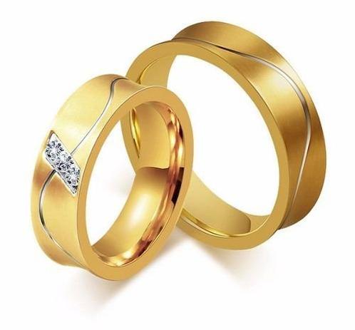 Par Aliança Anel Casamento Noivado Banhada Ouro Com Zircônia - Margo bonita é boa?