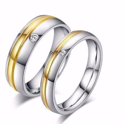 Par Aliança Compromisso Noivado Casamento 6mm Banho Ouro 18k - Margo bonita Menor preço em Par Aliança Compromisso Noivado Casamento 6mm Banho Ouro 18k - Margo bonita