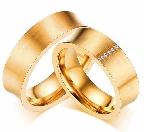 Par Alianças Banhadas Ouro Com 15 Micro Brilhantes Oferta! - Margo bonita é boa?