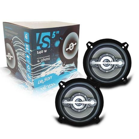 Par Alto Falante 5 Polegadas Quadriaxial Leson Ls5 140W Auto - Le Son - Ohms Menor preço em Par Alto Falante 5 Polegadas Quadriaxial Leson Ls5 140W Auto - Le Son - Ohms