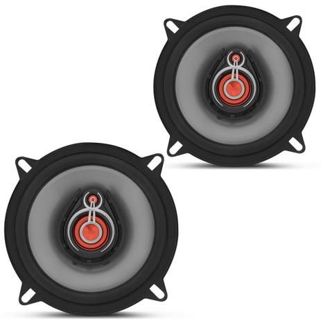 Menor preço em Par Alto Falante Bomber 5” Polegadas 120W RMS 4 Ohms Triaxial Bobina Simples Preto e Vermelho