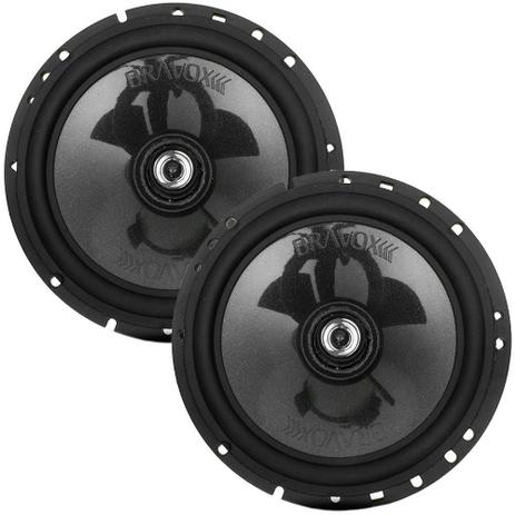 Par Alto Falante Coaxial 6 Bravox Cx60bk - 120w Rms O Par Menor preço em Par Alto Falante Coaxial 6 Bravox Cx60bk - 120w Rms O Par