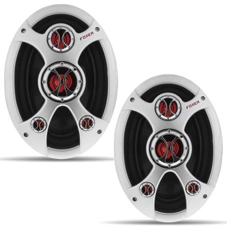 Par Alto Falante Foxer 6x9” 200W RMS 4 Ohms PA.500V Pentaxial Bobina Simples Preto Cinza e Vermelho Menor preço em Par Alto Falante Foxer 6x9” 200W RMS 4 Ohms PA.500V Pentaxial Bobina Simples Preto Cinza e Vermelho
