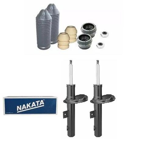 PAR AMORTECEDOR DIANTEIRO DIREITO E ESQUERDO + PAR KIT BATENTE COIFA COXIM ROLAMENTO - Voyage 2008 A 2015 - KIT00051 - Nakata Menor preço em PAR AMORTECEDOR DIANTEIRO DIREITO E ESQUERDO + PAR KIT BATENTE COIFA COXIM ROLAMENTO - Voyage 2008 A 2015 - KIT00051 - Nakata