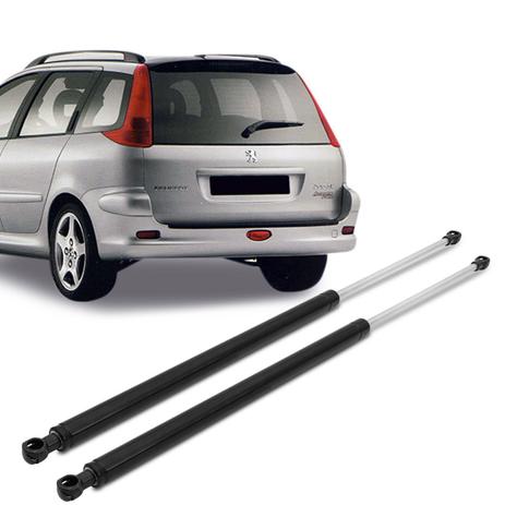 Par Amortecedor Tampa Traseira Porta Malas Peugeot 206 SW 1999 a 2010 - Prime Menor preço em Par Amortecedor Tampa Traseira Porta Malas Peugeot 206 SW 1999 a 2010 - Prime