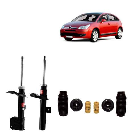 Par Amortecedores Dianteiros Kyb com Kit Sampel Citroen C4 Pallas / Hatch 2007 Em Diante - Kayaba steering Menor preço em Par Amortecedores Dianteiros Kyb com Kit Sampel Citroen C4 Pallas / Hatch 2007 Em Diante - Kayaba steering