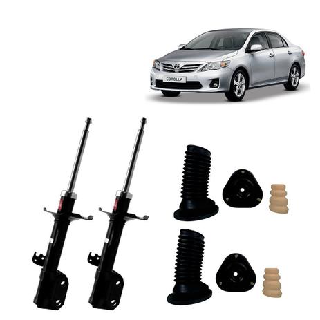 Par Amortecedores Dianteiros Kyb com Kit Sampel Toyota Corolla 2009 Até 2014 - Kayaba steering Menor preço em Par Amortecedores Dianteiros Kyb com Kit Sampel Toyota Corolla 2009 Até 2014 - Kayaba steering