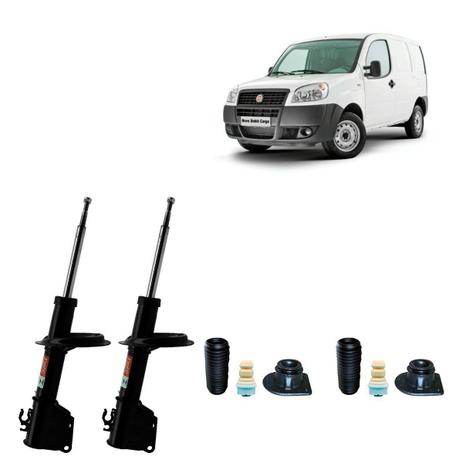 Par Amortecedores Dianteiros Kyb + Kit Sampel Fiat Doblo Cargo/ Passeio 2001 em diante - Kayaba steering Menor preço em Par Amortecedores Dianteiros Kyb + Kit Sampel Fiat Doblo Cargo/ Passeio 2001 em diante - Kayaba steering
