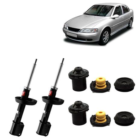 Par Amortecedores Dianteiros Kyb + Kit Sampel GM Vectra 1997 a 2004 - Kayaba steering Menor preço em Par Amortecedores Dianteiros Kyb + Kit Sampel GM Vectra 1997 a 2004 - Kayaba steering